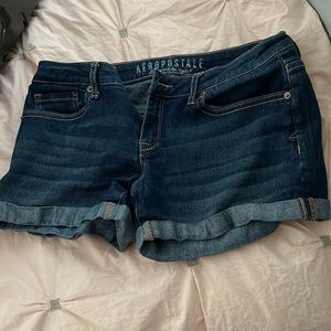 Blue Aeropostale womens jean shorts
